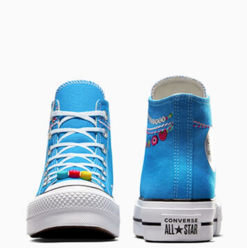 Chuck Taylor All Star Lift Platform Embroidered Bracelet Sneaker NIB - Picture 6 of 12